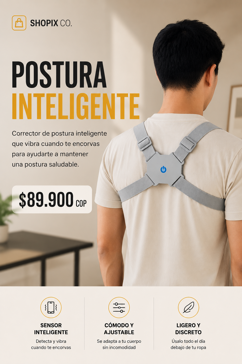 Corrector de Postura Inteligente con Vibración