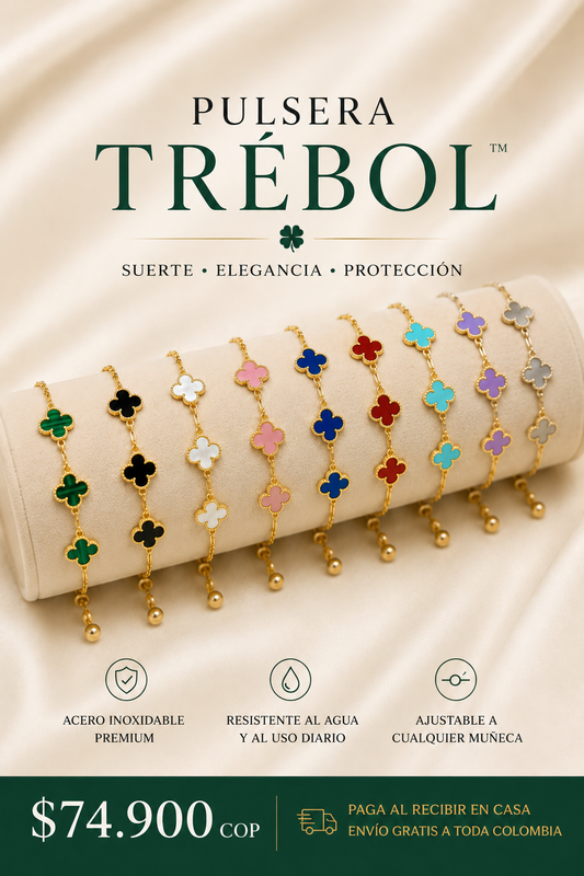 🍀 Pulsera Trébol™ Premium